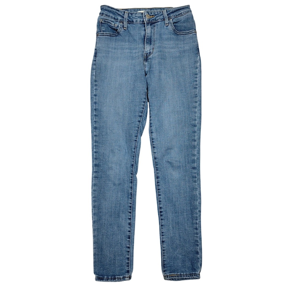 Levi's 721 High Rise Skinny Jeans Women 26 Blue Solid Denim